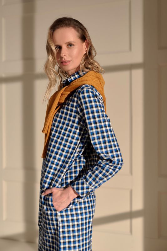 Сукня-сорочка клітчата